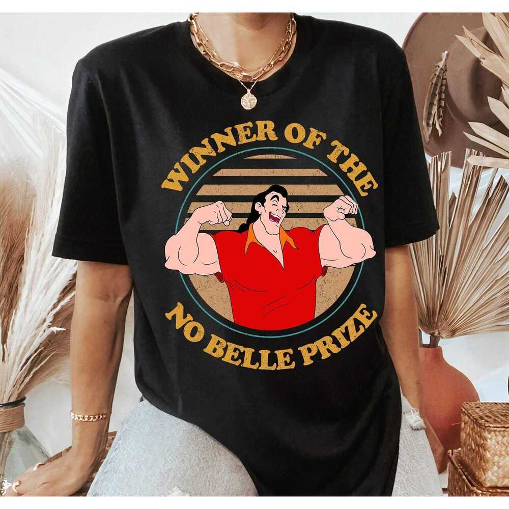 Disney Beauty And The Beast Gaston Winner Of No Belle Prize Retro 90s Shirt